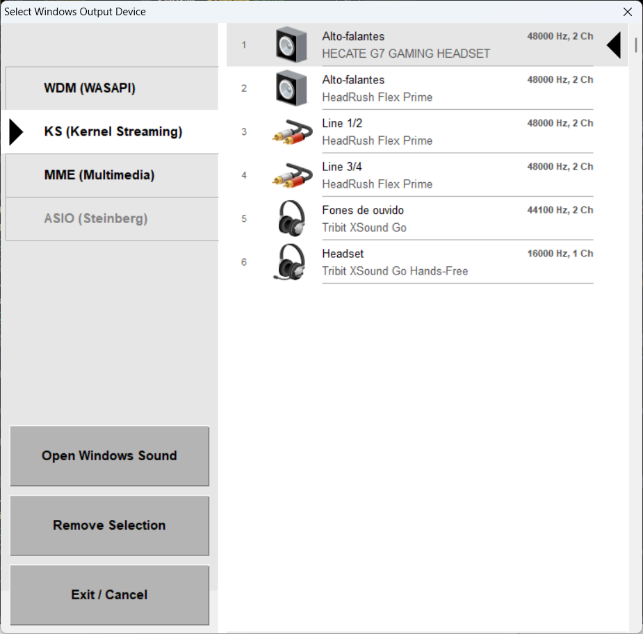 Dispositivos Windows